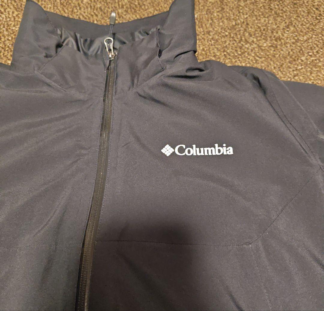 Columbia ダウンジャケット+防水ジャケット ブラックL