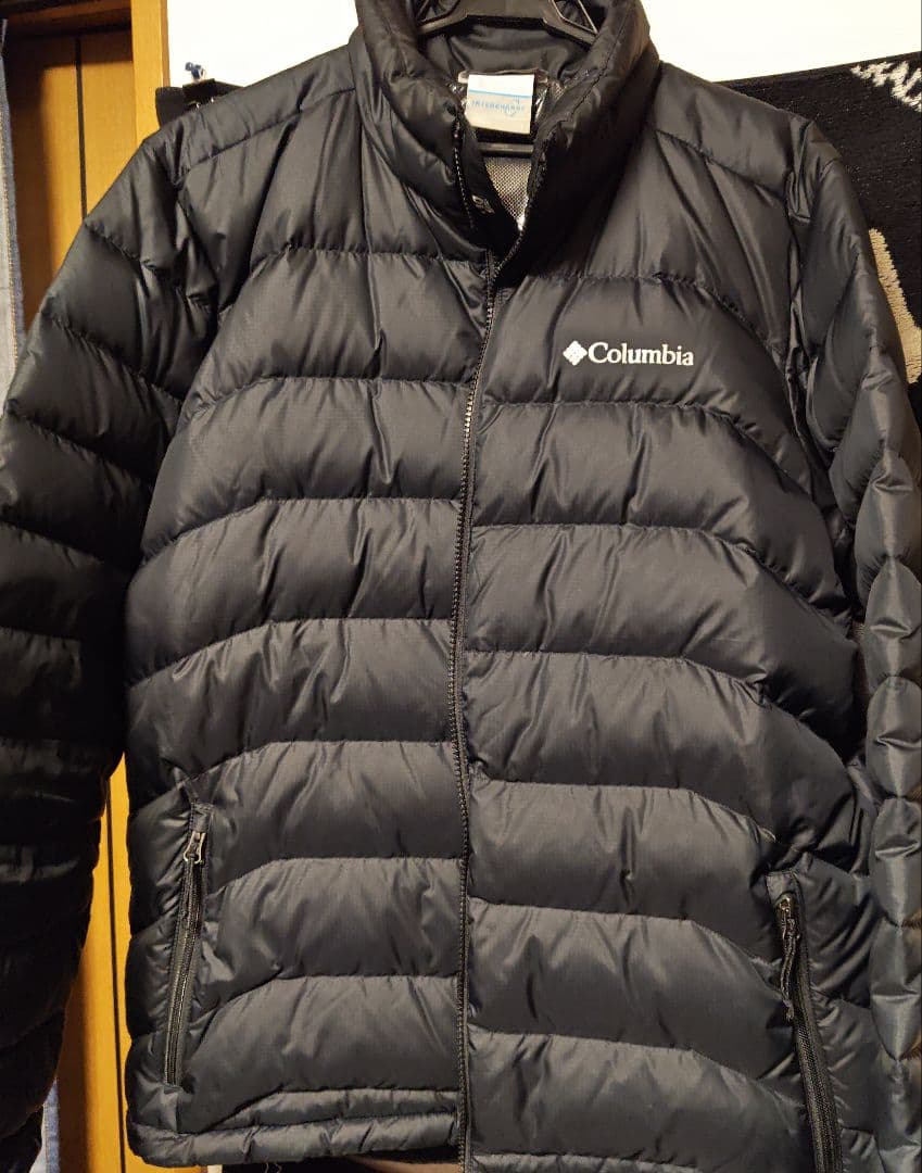 Columbia ダウンジャケット+防水ジャケット ブラックL