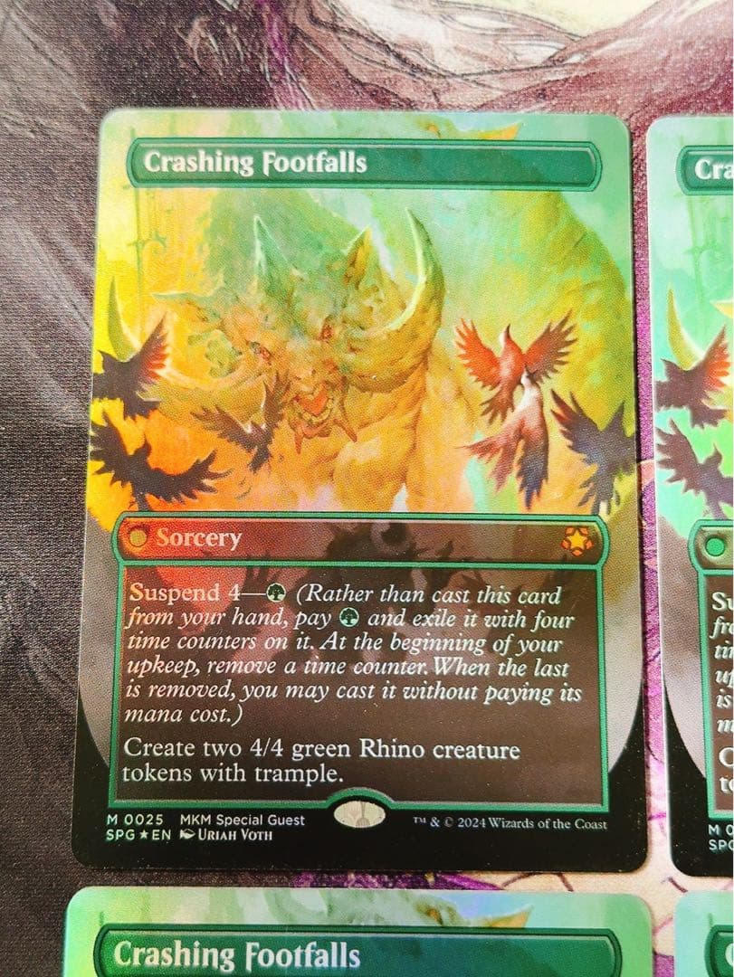 【スペシャルゲストfoil】衝撃の足音　英語　4枚セット