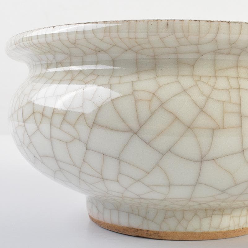 中国　哥窯　青磁　氷裂文　香炉　V　R6881