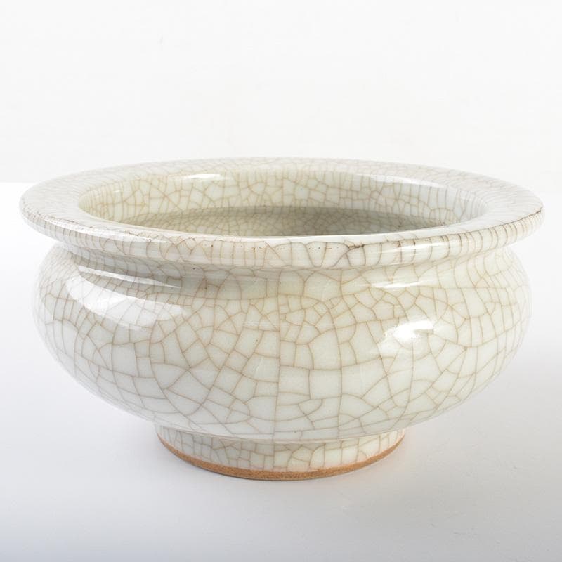 中国　哥窯　青磁　氷裂文　香炉　V　R6881