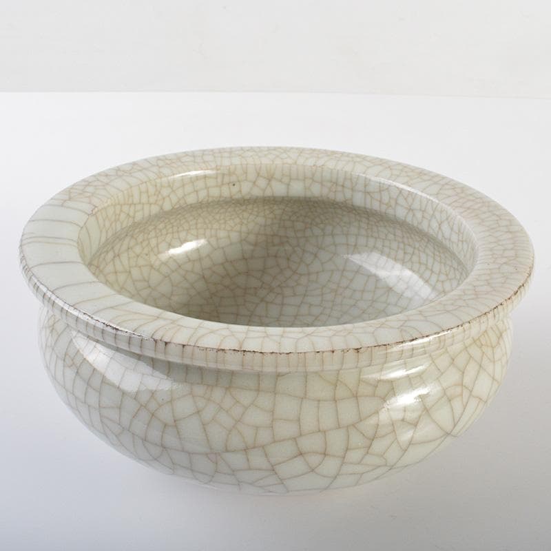 中国　哥窯　青磁　氷裂文　香炉　V　R6881