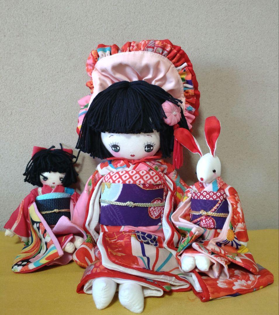 文化人形 三体セット ハンドメイド 作家もの