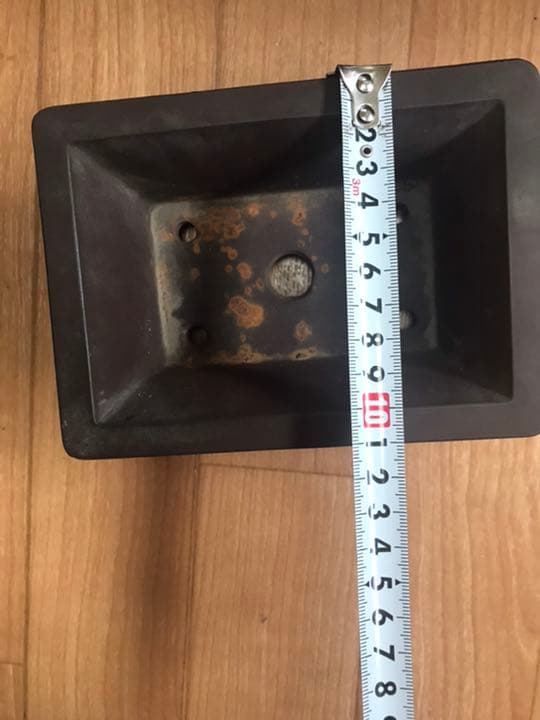 盆栽鉢　小品盆栽鉢　時代ミニ盆栽鉢和鉢支那鉢紫泥長方鉢雲足山野草