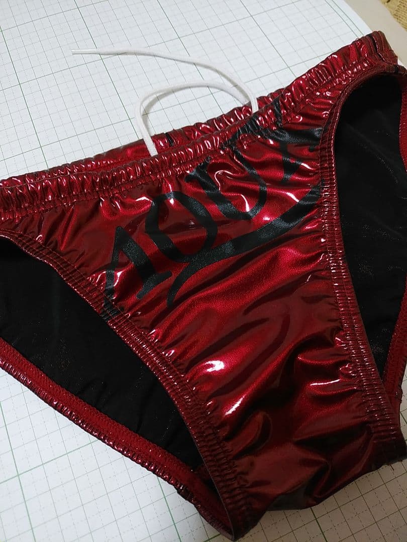 AQUX 競パン 競泳水着 ポロパンエナメル風光沢仕上げ　Mサイズ　アックス