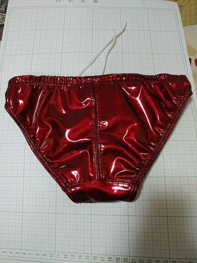 AQUX 競パン 競泳水着 ポロパンエナメル風光沢仕上げ　Mサイズ　アックス