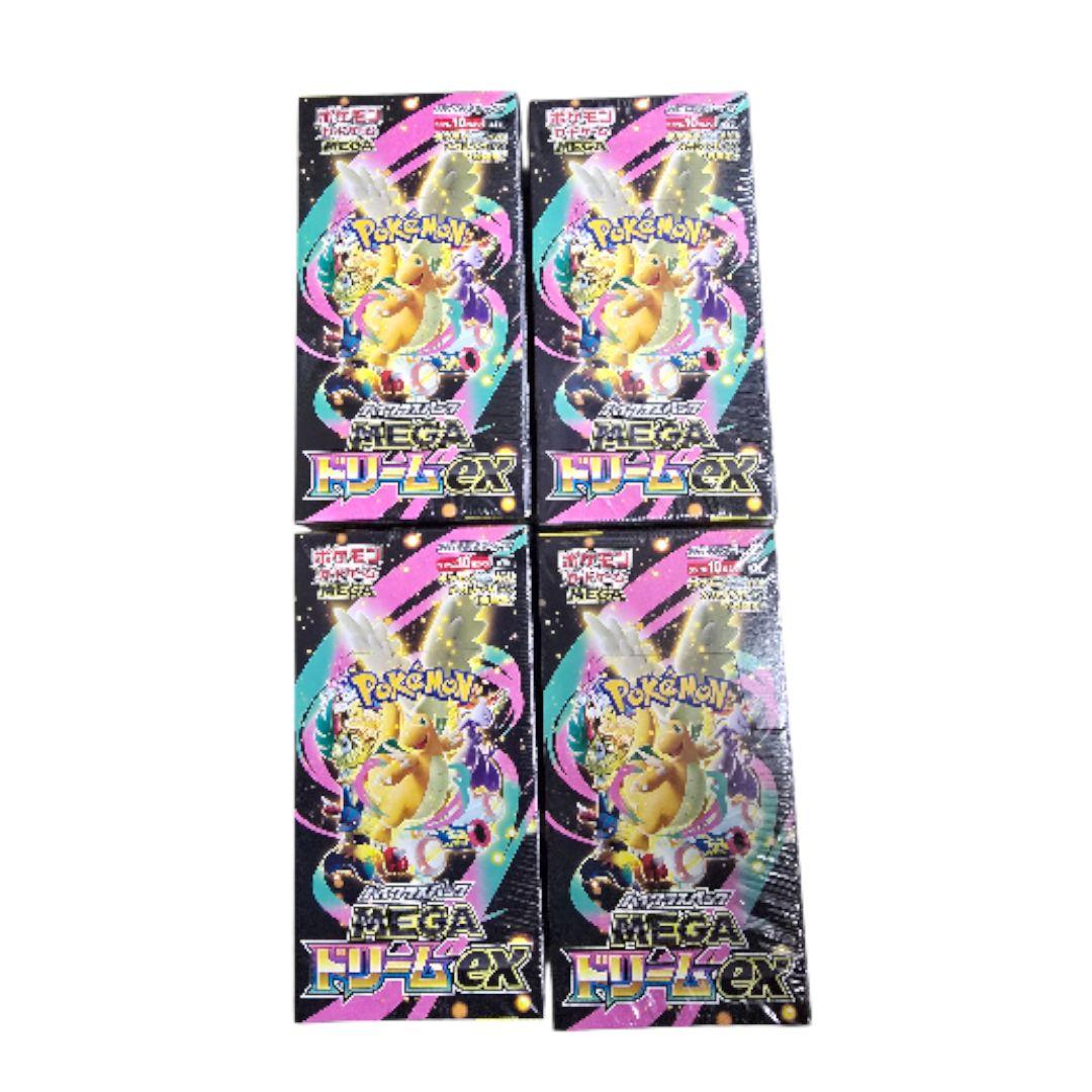 ポケモンカード MEGAドリーム ex 4BOX 新品、未開封シュリンクつき