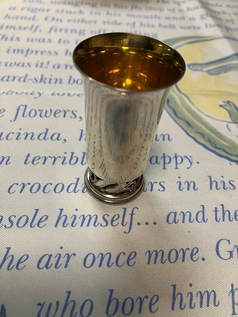 徳力　ショットグラス？　銀製