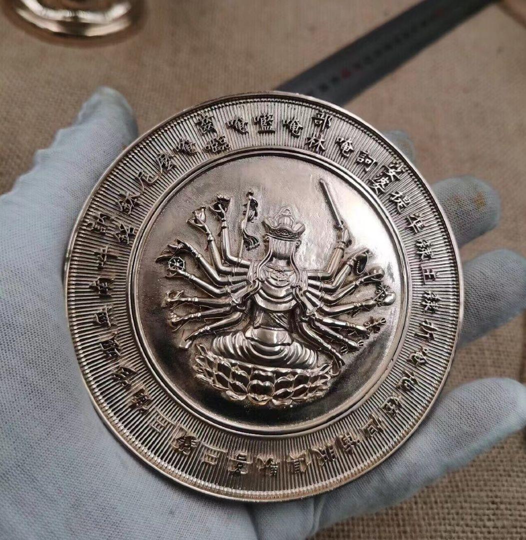 【修縁堂】密教法具 真言宗 仏教法具 准胝観音 准胝仏母 準提宝鏡 辟邪 古美術