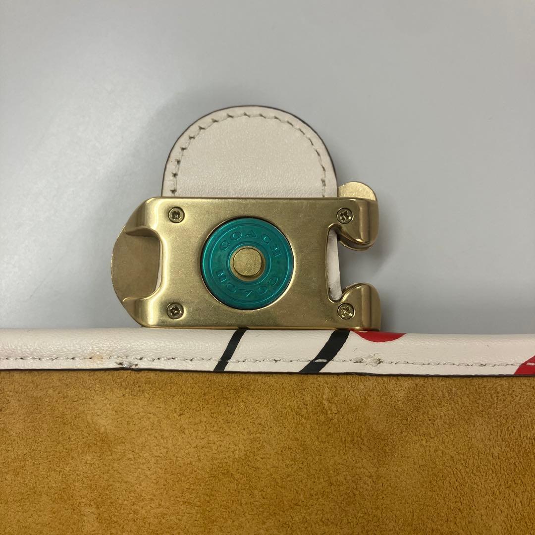 E1-1-01 COACH チェリー柄 ショルダーバッグ