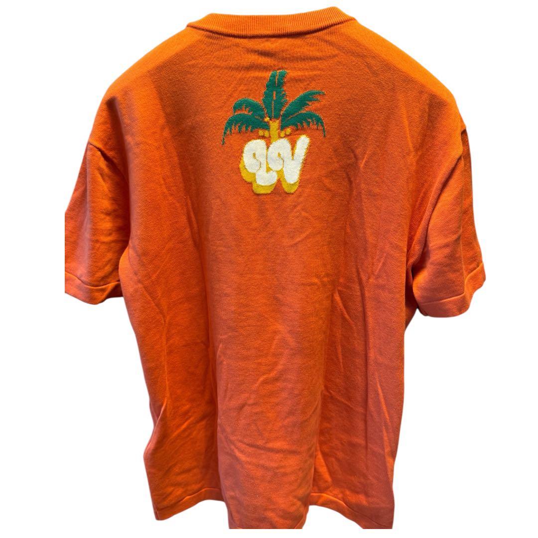 LOUIS VUITTON ヴィトン ロゴ ニットTシャツ オレンジM 正規品