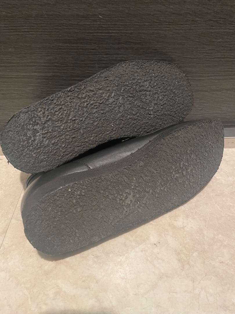 jjjjound パドモア&バーンズ モカシン 黒 レザー UK9 ワラビー