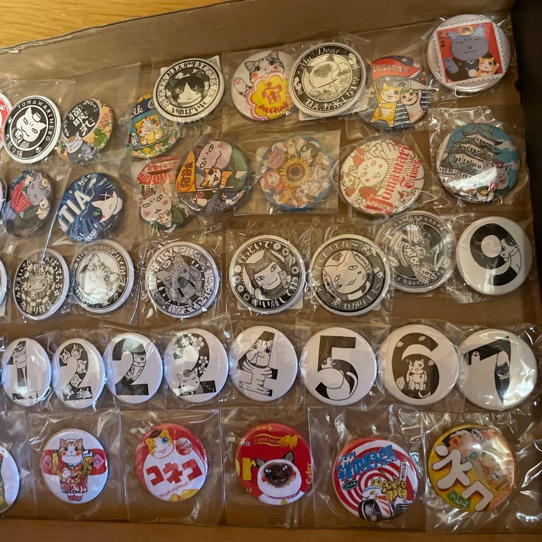 【大幅に値下げしました】夜廻り猫　缶バッチ40個　全未開封