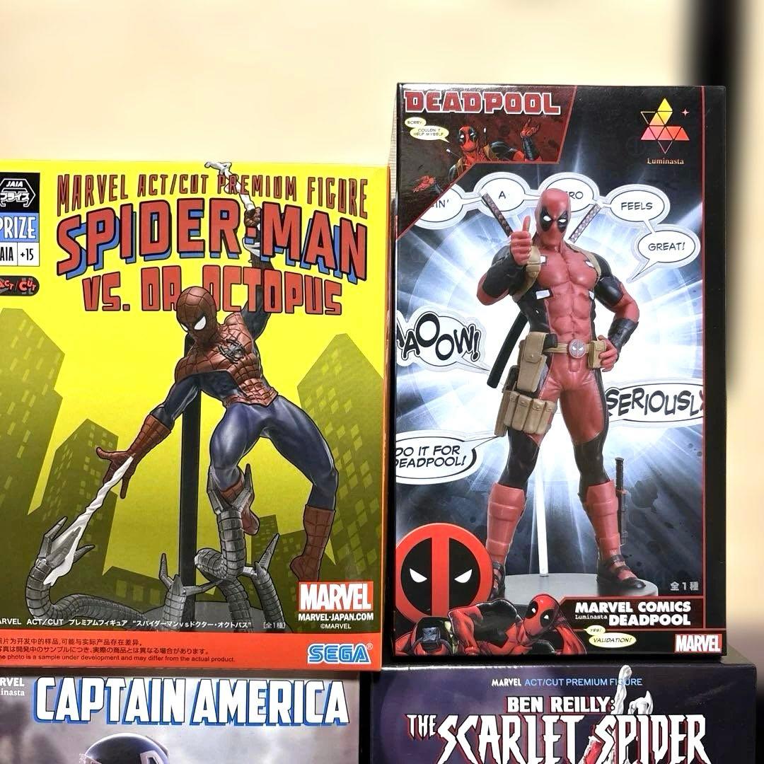 MARVEL スパイダーマン　ウルヴァリン　デッドプール　フィギュア 10個