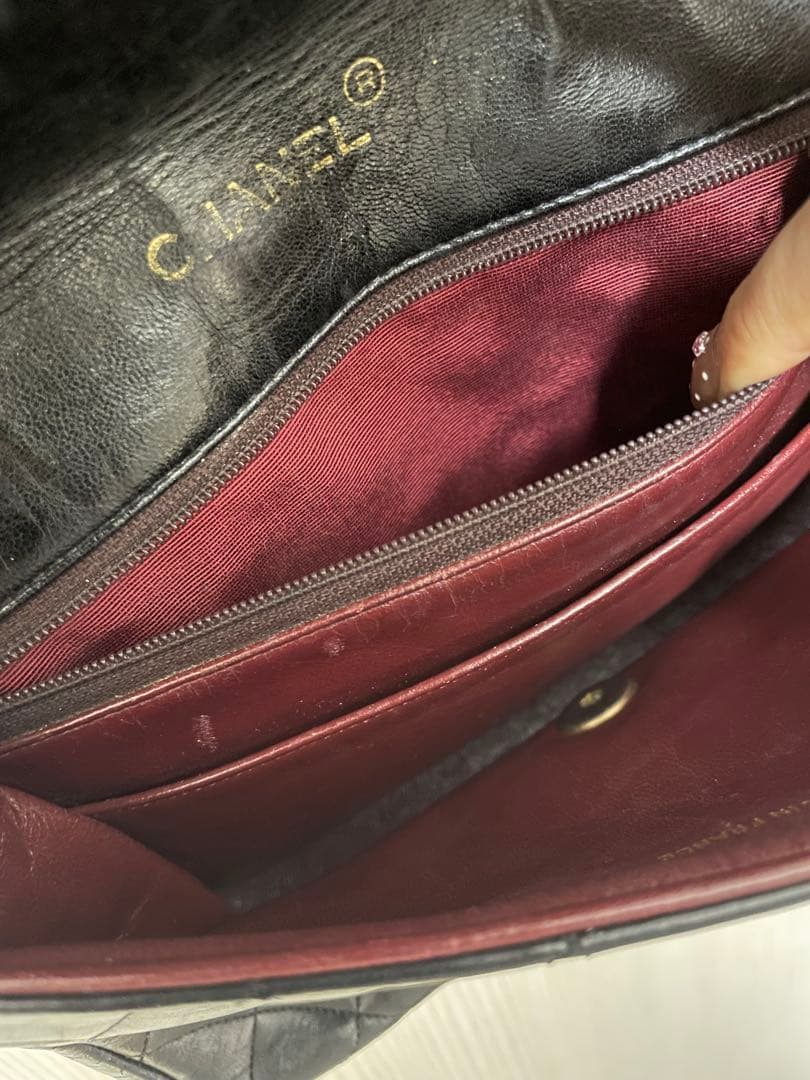 CHANEL 黒 キルティング ショルダーバッグ