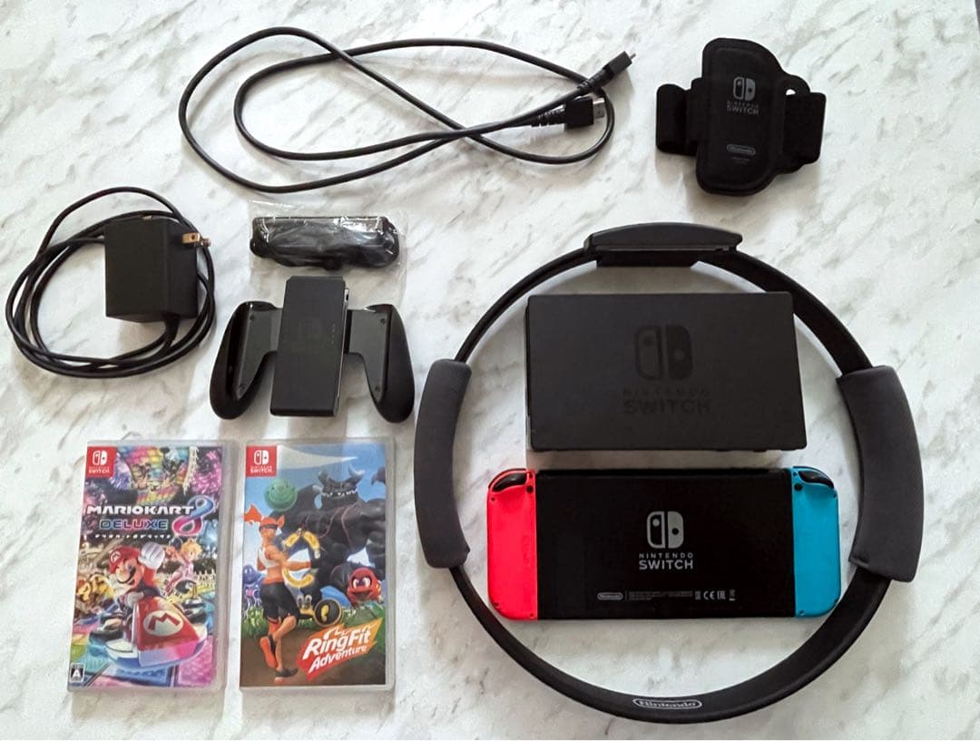 Nintendo Switch 本体 ＋リングフィット＋マリオカート８デラックス