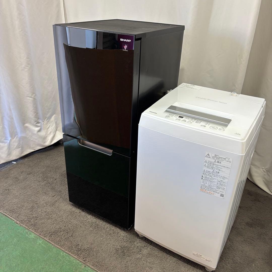 14❤️冷蔵庫　洗濯機　SHARP　家電セット　一人暮らし　24年　綺麗　設置無料