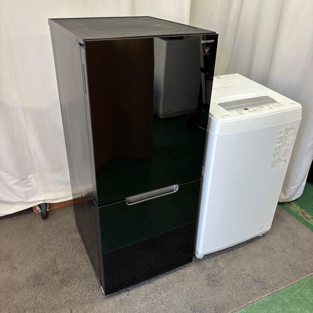 14❤️冷蔵庫　洗濯機　SHARP　家電セット　一人暮らし　24年　綺麗　設置無料