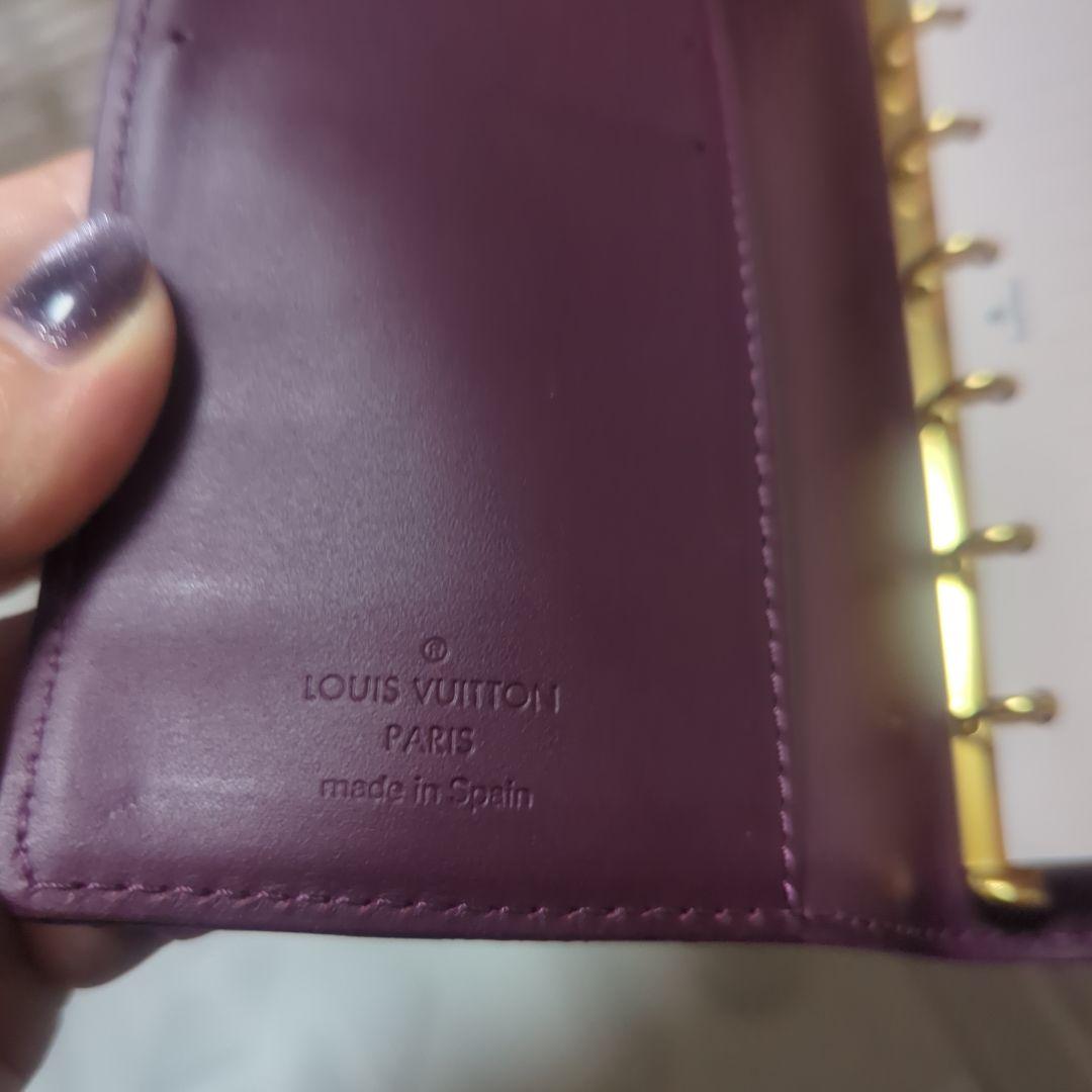Louis Vuitton ルイヴィトン 手帳カバー ヴェルニ 6穴式 エナメル