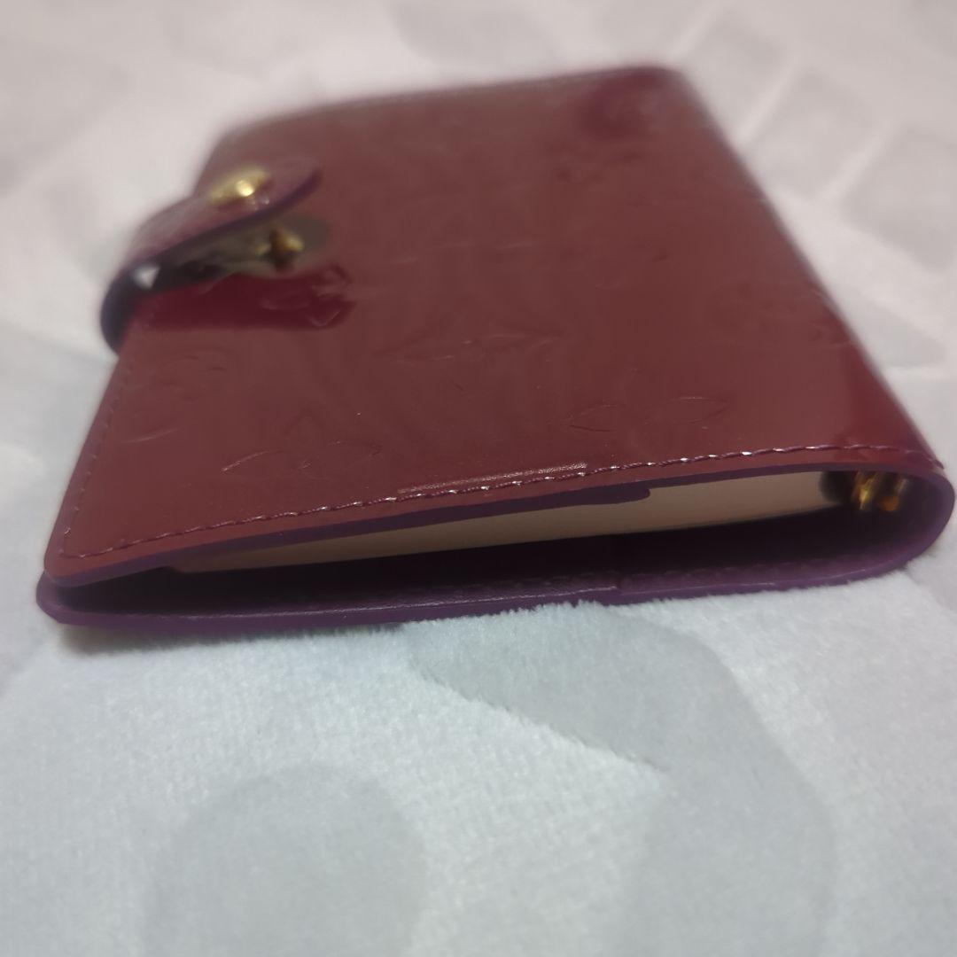 Louis Vuitton ルイヴィトン 手帳カバー ヴェルニ 6穴式 エナメル