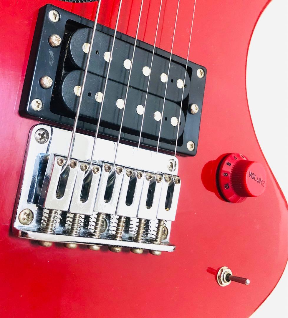 【美品】ZO-3 レッド アンプ内蔵ミニギター ヘッドフォン端子付 ぞうさん