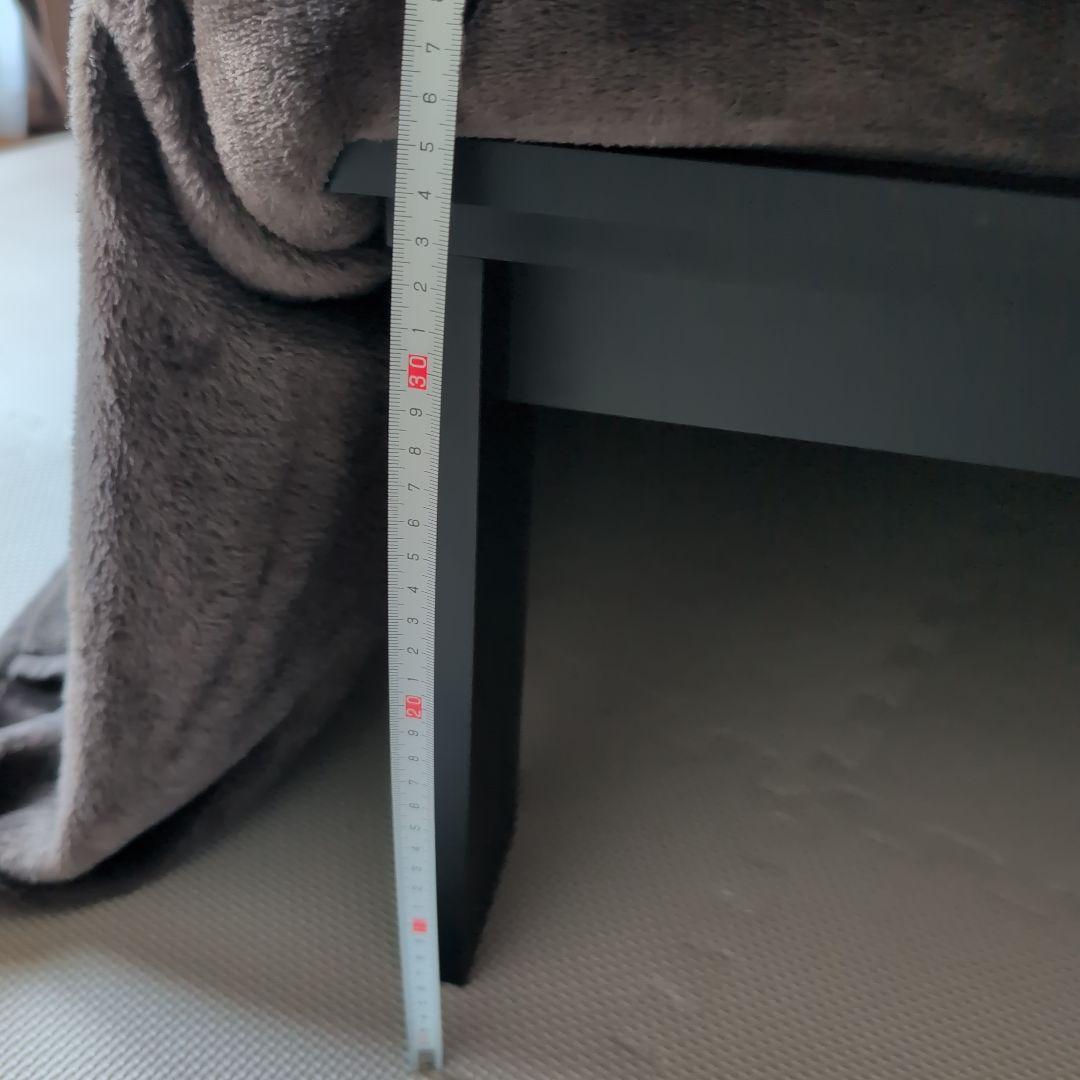 ヴィンテージ風ダークブラウン こたつテーブル ローテーブル 送料込