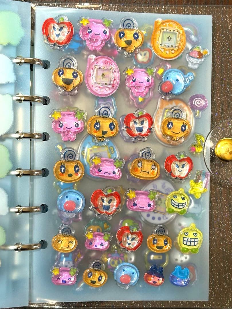 【正規品】たまごっちポンボンドロップシール　シール帳　完成品