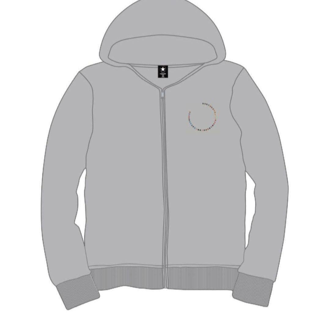 美品【一回着用】【Lサイズ】【グレー】【STARS】【2023】パーカー