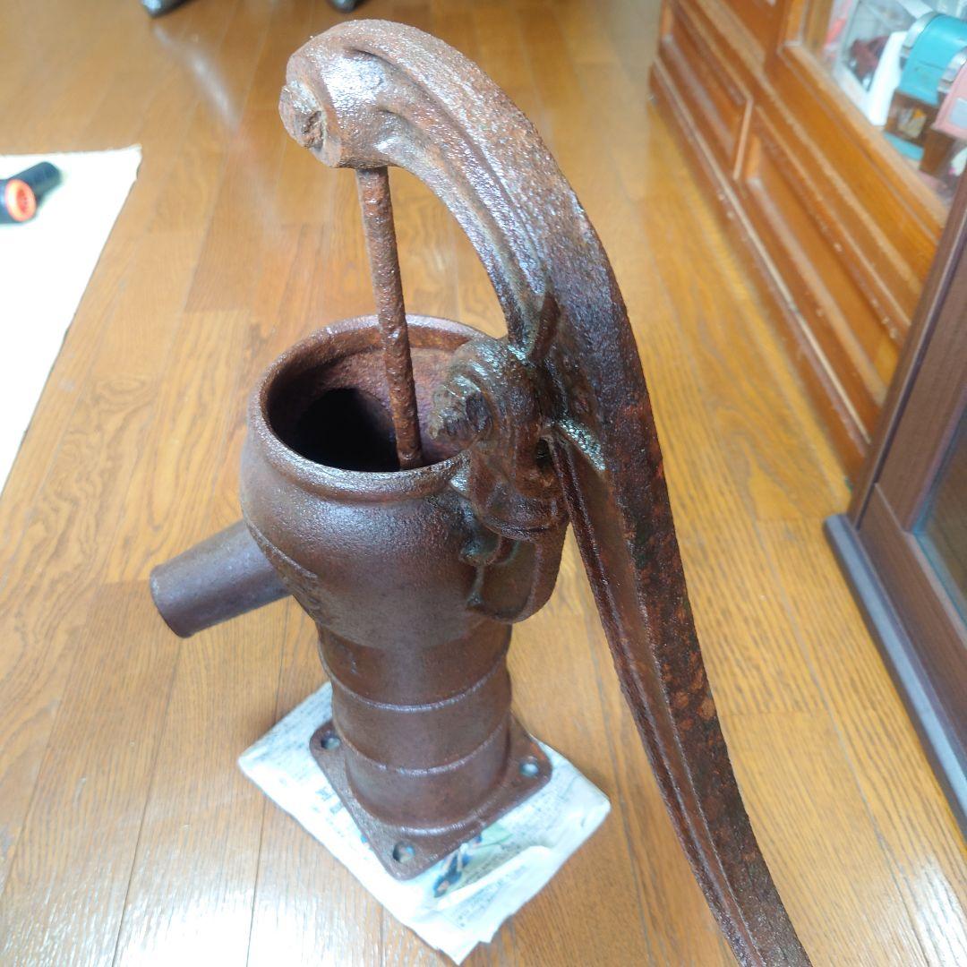 古道具　希少　サクラマーク川本式　手押ポンプ　昭和中期ガーデニング