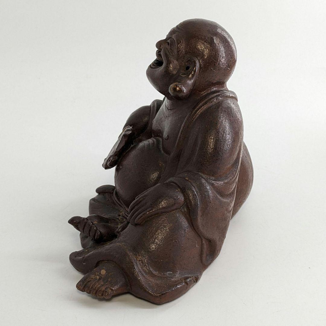 備前焼 布袋香炉 合箱 伏香炉 布袋様 七福神 置物 縁起物 香道具 工芸品