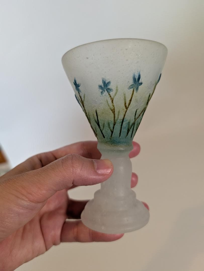 花柄グラス 飯塚亜裕子 パート・ド・ベール