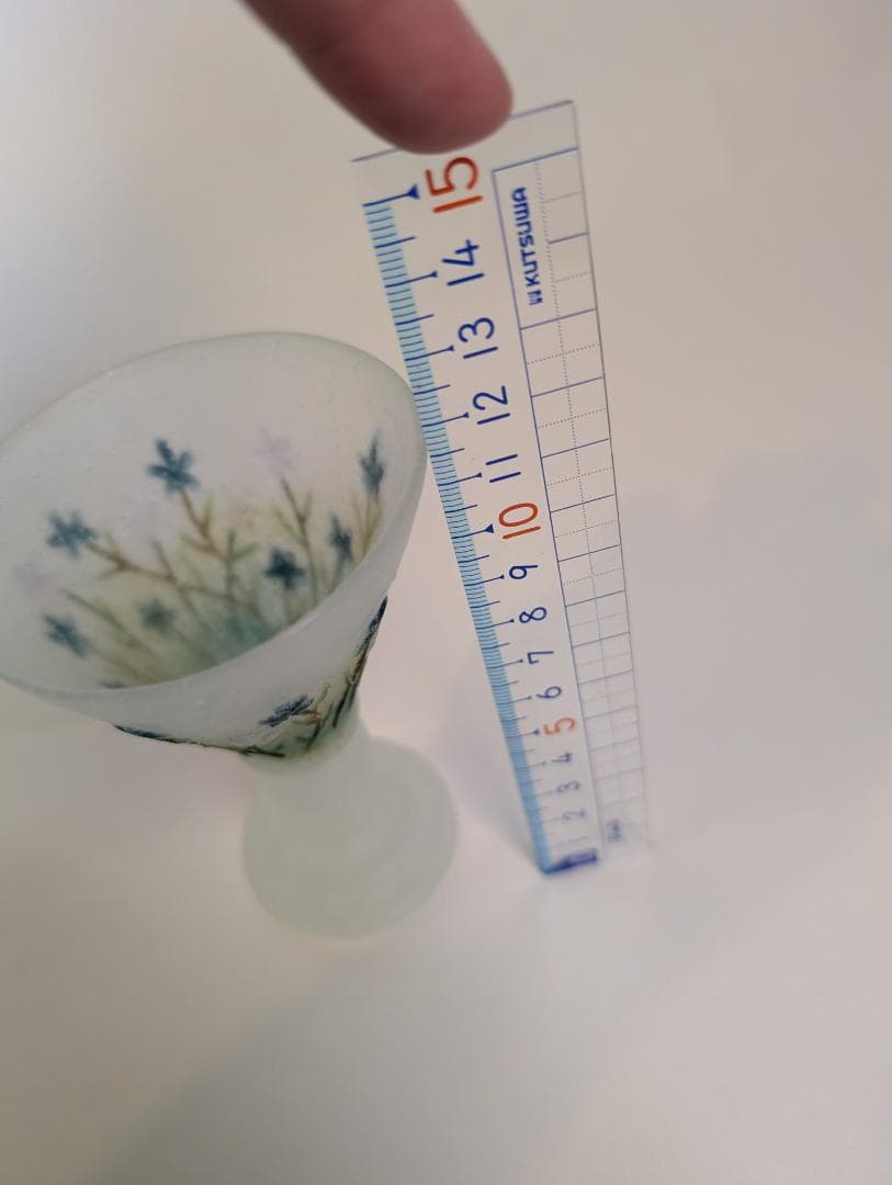 花柄グラス 飯塚亜裕子 パート・ド・ベール