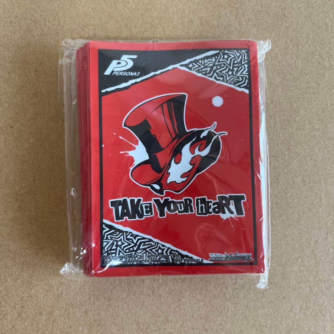 【未開封】ペルソナ5 予告状スリーブ　ヴァイスシュヴァルツ金銀キャンペーン