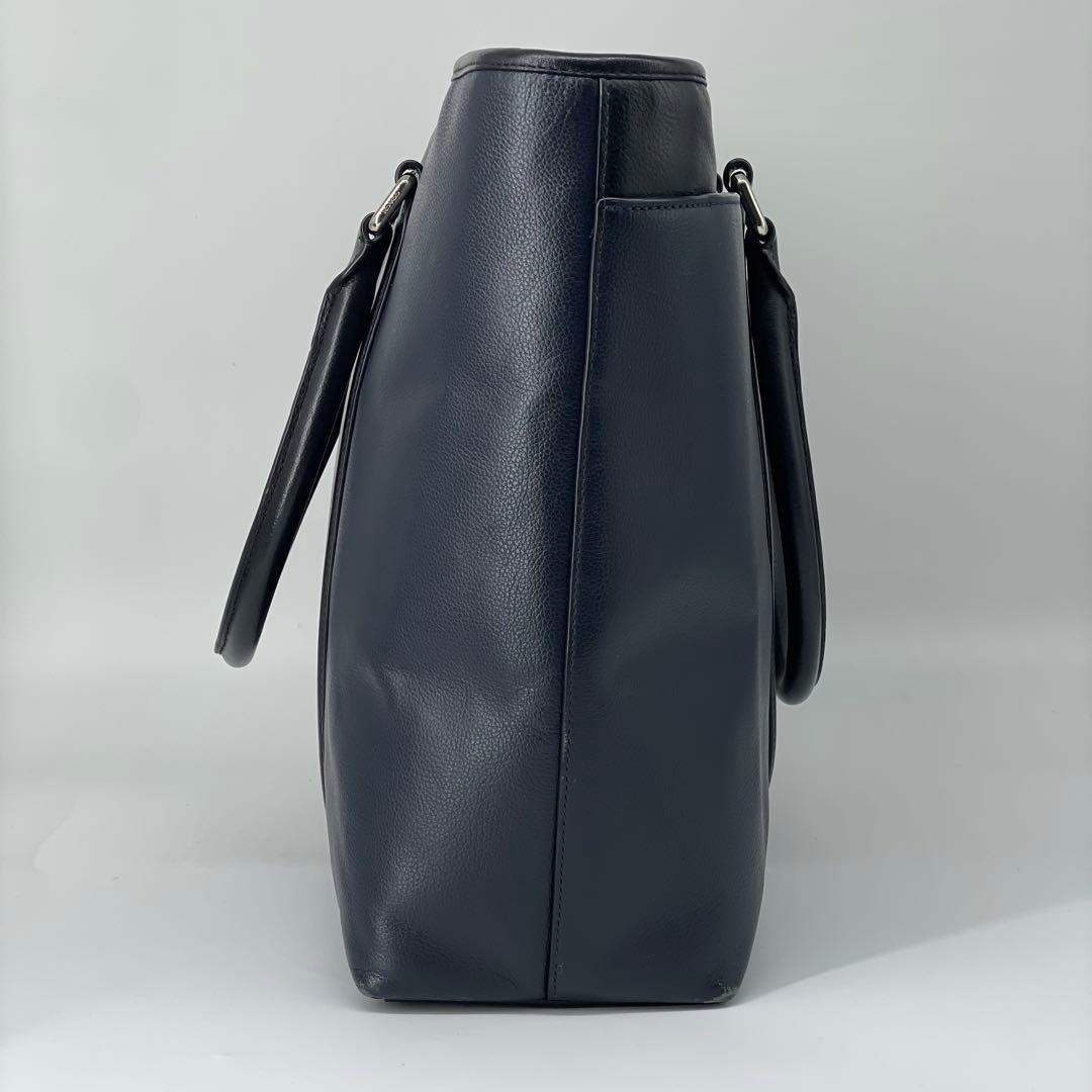 COACH コーチ ビジネスバッグ トートバック2way A4 ブラックネイビー
