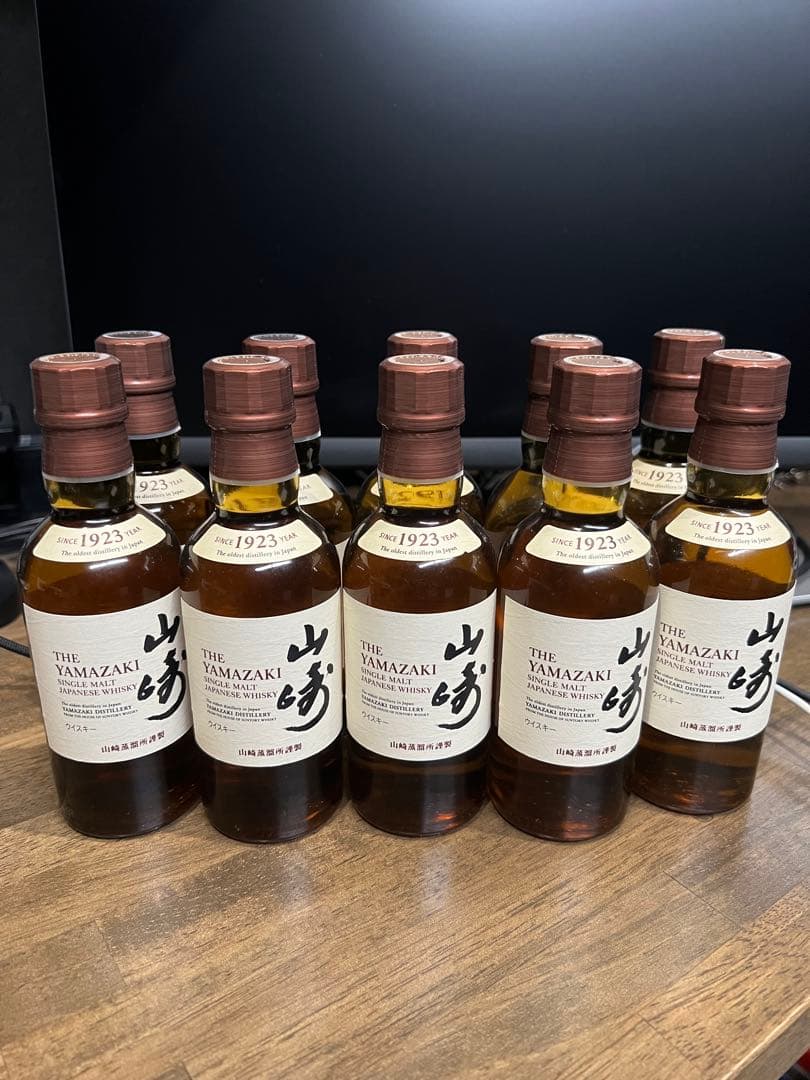 10本セット　サントリー シングルモルト　山崎　180ml ミニチュア瓶