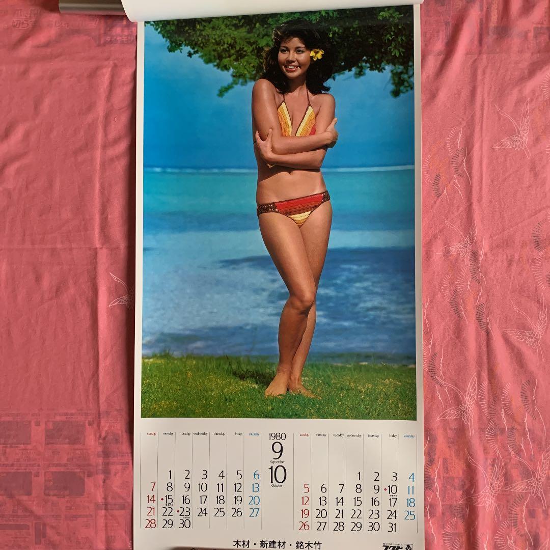 ナンシー・チェニー1980カレンダー  7枚綴り  下部に企業名有り