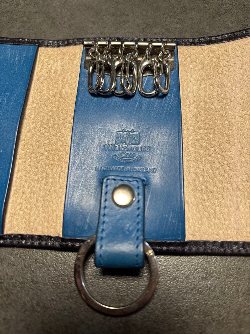 【豆柴ページ】Whitehouse Cox ブライドルレザー キーケース