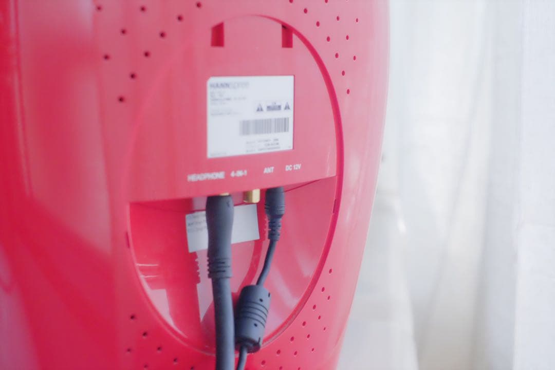 リンゴ型テレビ　ブラウン管　hannspree スペースエイジ　レトロポップ