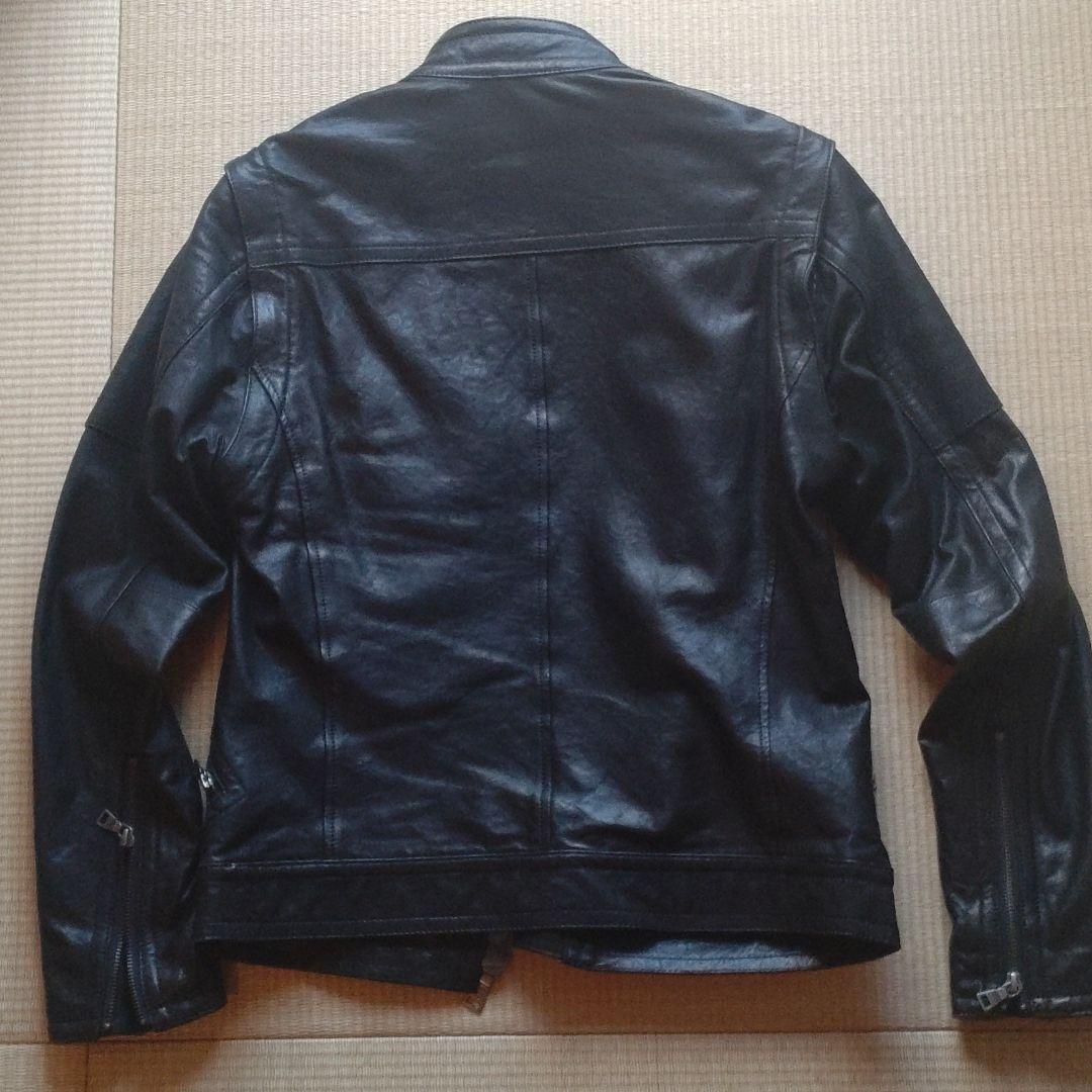 バーバリーブラックレーベル　ライダース革ジャケット
