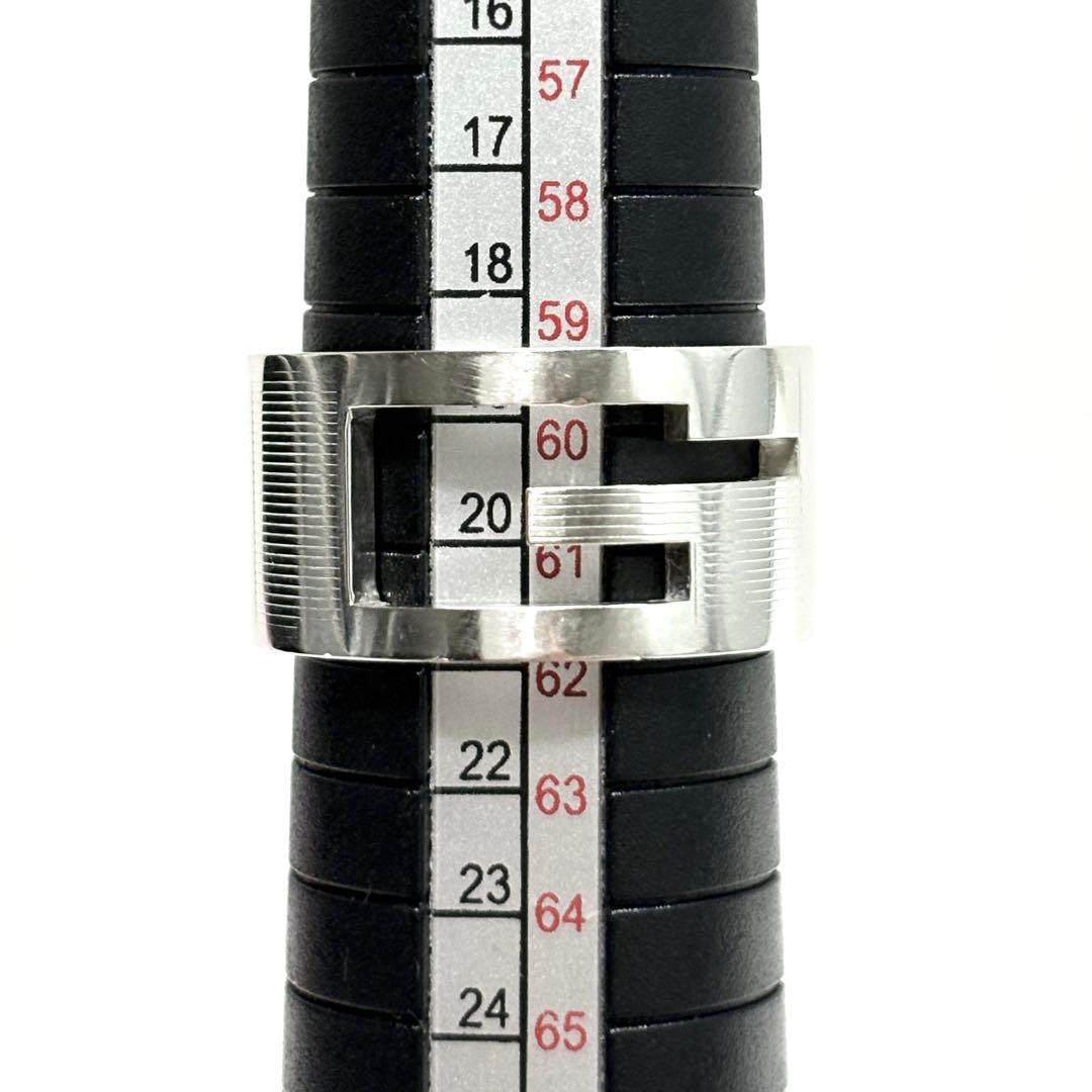 ✨美品✨GUCCI グッチ リング 指輪 ブランデッドG ロゴ 20号 シルバー