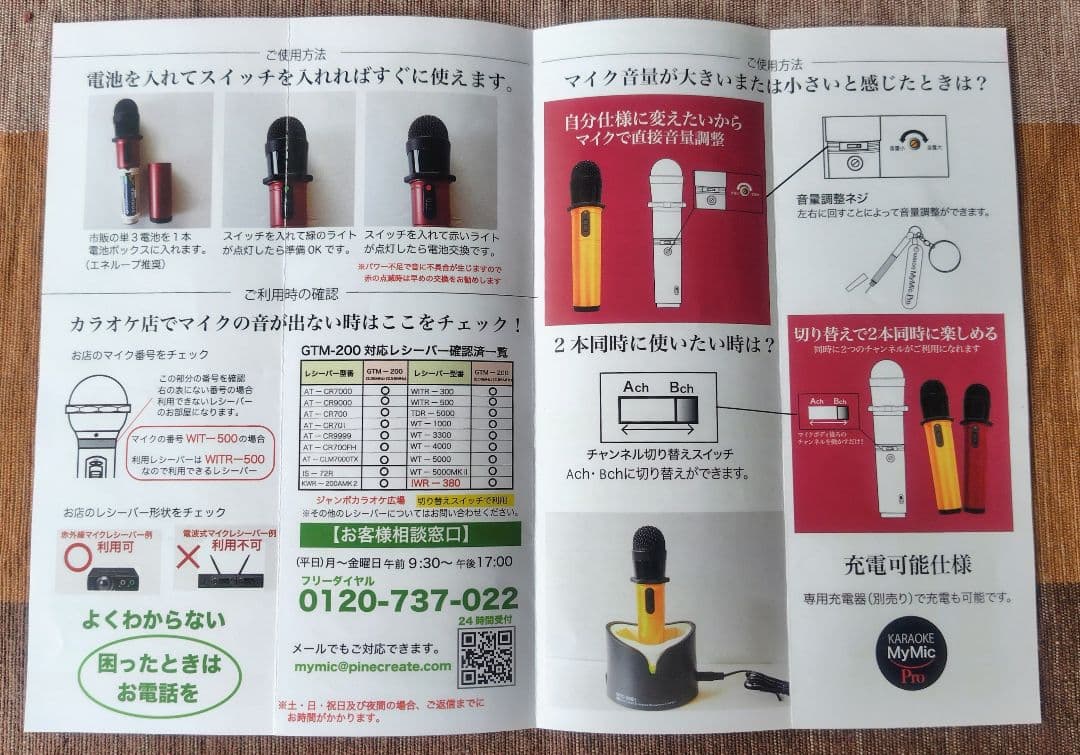 【新品】 カラオケマイク ペンタトニック GTM-200 レッド♪