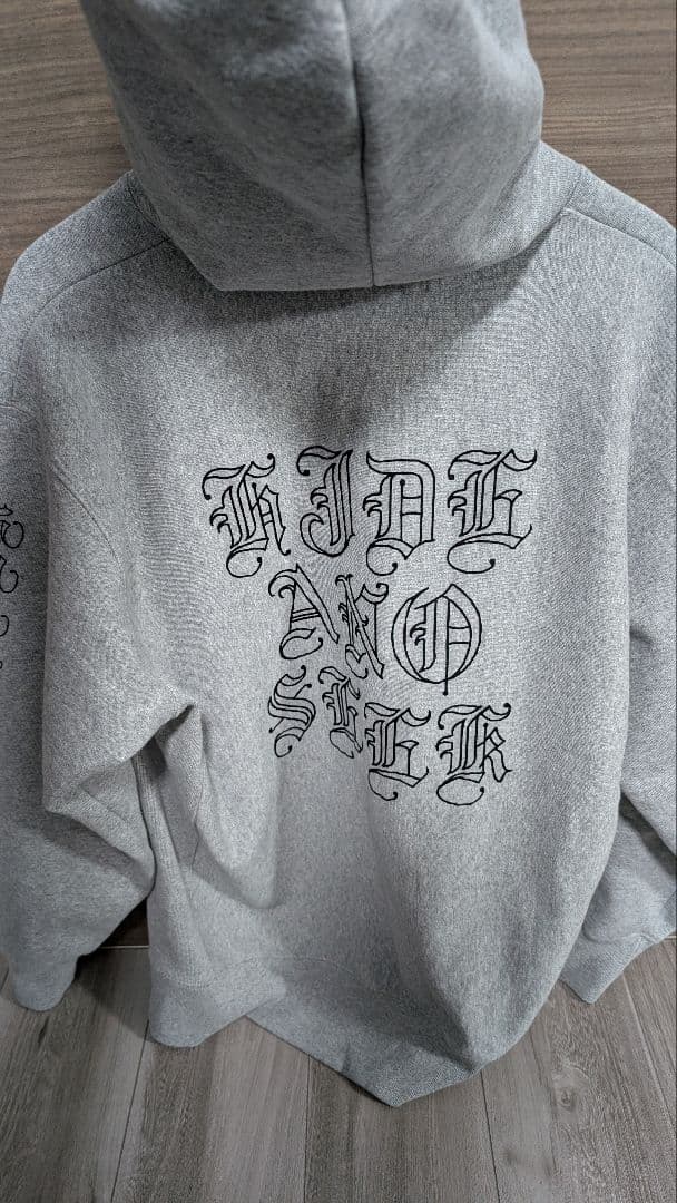 HIDE AND SEEK ハイドアンドシーク リバースウィーブパーカー グレー