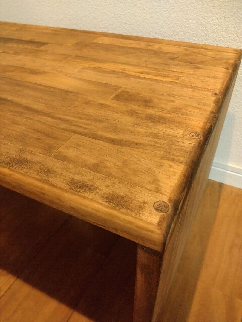 木製　ハンドメイド　オーダー　コの字　ワトコオイル　スツール　サイドテーブル