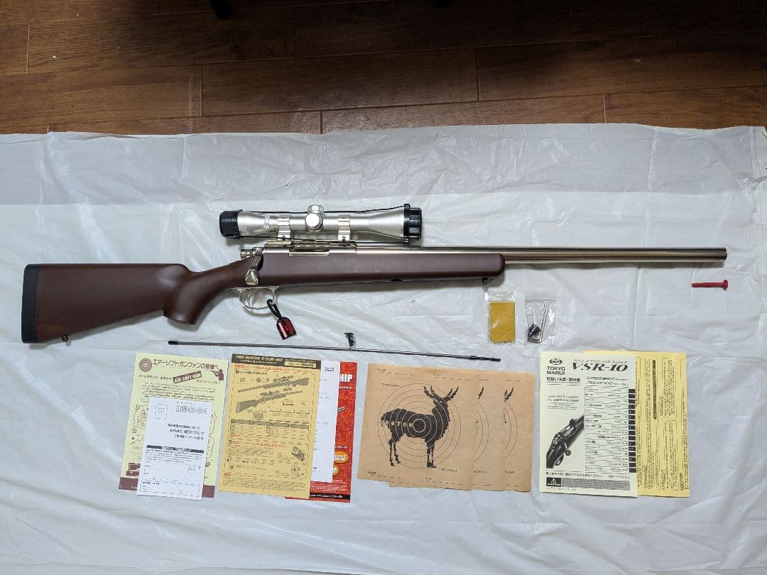 東京マルイプロハンターリアルショック木目調ストックVSR−10。今回最後の値下げ