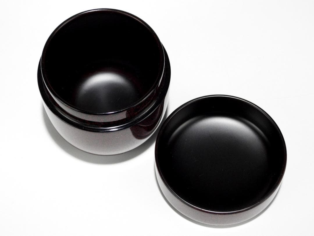 津軽塗 藤野興蔵 七々子塗 棗 共箱 漆器 煎茶道具