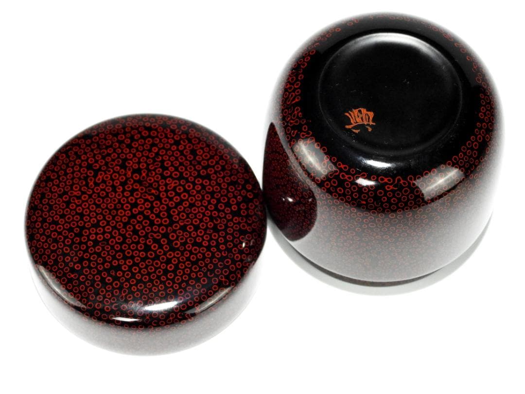 津軽塗 藤野興蔵 七々子塗 棗 共箱 漆器 煎茶道具