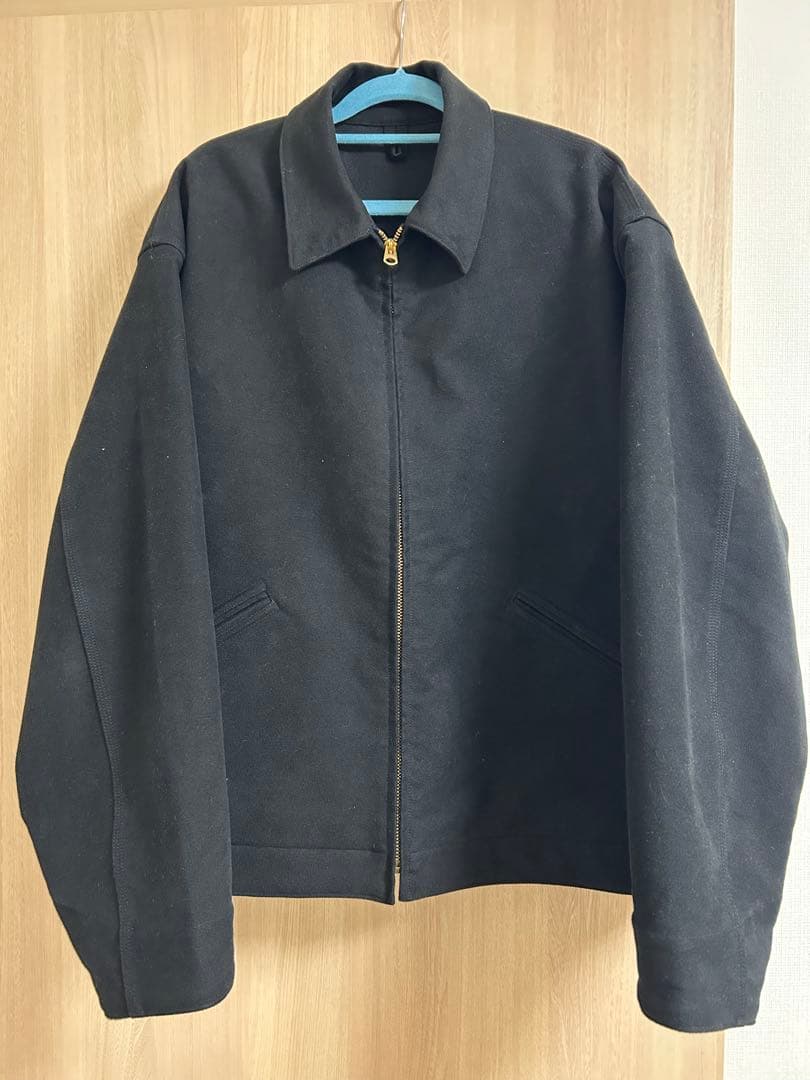 comoli コモリ　モールスキン　ジップショートジャケット