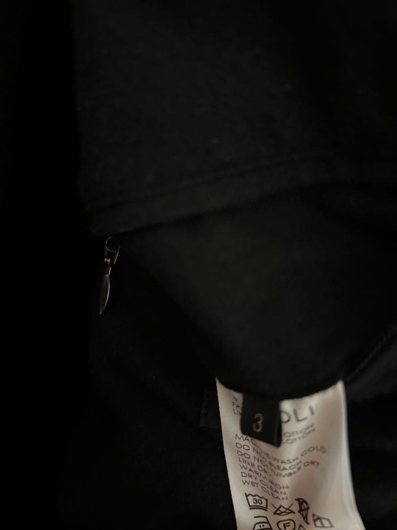 comoli コモリ　モールスキン　ジップショートジャケット