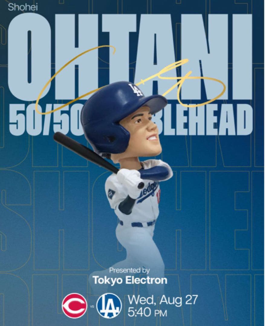 大谷翔平　ボブルヘッド　50/50 ホームラン　来場者限定　冊子付き