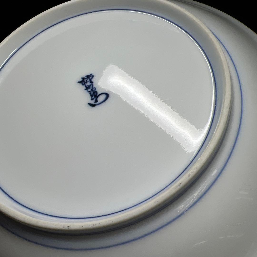 十四代　酒井田柿右衛門　初代の画額皿　共箱　18.8㎝　東Y7-1125☆2F